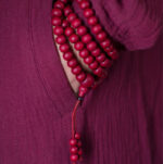 Buddha Stones 108 Mala Beads Natural Abelia Biflora Wood Protection Bracelet Mala Bracelet BS 3