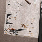 Buddha Stones Landscape Coconut Trees Magpie Pattern Short Sleeve Shorts Men's Set Men's Meditation Cloth BS 24