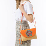 Buddha Stones Hamsa Elephant Flower Straw Woven Crossbody Bag Shoulder Bag Handbag Crossbody Bag BS 17