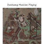 Buddha Stones Dunhuang Musician Playing Frescoes 100% Mulberry Silk Scarf Premium Grade 6A Dunhuang Silk Shawl Silk Scarf BS 13