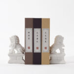 Buddha Stones 2Pcs Lion Statue Courage Strength Resin Home Office Decoration Decorations BS 6