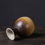 Buddha Stones Small Capacity Goblet Design Ceramic Wine Coffee Mug Tea Coffee Cup 170ml Coffee Mug BS 3