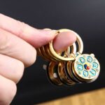 Buddha Stones Tibetan Om Mani Padme Hum Peace Phone Ring Bracket Universal Phone Holder Decorations Decorations BS 30