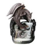 Buddha Stones Nordic Pterosaur Dragon Ceramic Backflow Smoke Fountain Protection Healing Incense Burner Decoration Incense Burner BS 9