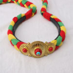 Buddha Stones Tibetan Colorful Tassel Beads Hair Decoration Hair Accessories Decorations BS 17