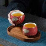 Buddha Stones Lotus Pod Engraved Teacup Kung Fu Tea Cup Cup BS 11