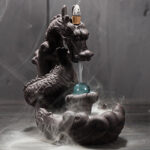 Buddha Stones Tibetan Dragon Protection Incense Burner Decoration Decoration BS 3
