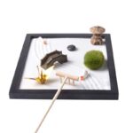 Buddha Stones Koi Fish Small Bridge Grass Landscape Peace Meditation Zen Garden Decoration Decorations BS 4