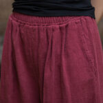Buddha Stones Retro Wide Leg Pants Casual Women's Yoga Pants With Pockets Wide Leg Pants BS 16