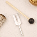 Buddha Stones Tuning Fork 4096HZ Aluminum Alloy Crystal Tuning Fork with Hammer for Chakra Healing Decorations buddhastoneshop 4