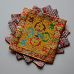 Buddha Stones Prayer Altar Mat Healing Meditation Vajra Auspicious Symbols Prayer Altar BS 21