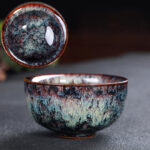 Buddha Stones Colorful Ceramic Teacup Home Office Tea Cups Cup BS 38