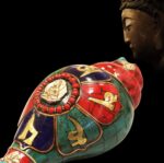 Buddha Stones Tibetan Handmade Shankha Om Mani Padme Hum Buddha Conch Shell Lucky Decoration Decorations BS 2