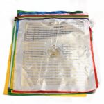 Buddha Stones Tibetan 5 Colors Windhorse Buddha Scriptures Auspicious Outdoor Prayer Flag TIBETAN PRAYER FLAGS buddhastoneshop 16