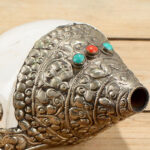 Buddha Stones Tibetan Natural Shankha Conch Shell Seashell Wealth Lucky Home Decoration Decorations BS 6