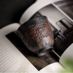 Buddha Stones Lotus Leaf Flower Landscape Dragon Bamboo Ceramic Teacup Kung Fu Tea Cup Bowl Cup BS 11