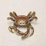 Buddha Stones Mini Small Frog Turtle Koi Fish Snail Crab Copper Wealth Home Decoration Decorations BS Crab