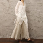 Buddha Stones Simple White Beige Pattern Meditation Spiritual Zen Practice Yoga Clothing Women's Clothes Clothes BS main