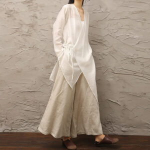 Buddha Stones Simple White Beige Pattern Meditation Spiritual Zen Practice Yoga Clothing Women's Clothes Clothes BS main