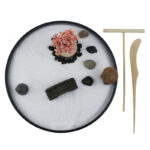 Buddha Stones Tree Small Bridge Landscape Meditation Calm Zen Garden Decoration Decorations BS 2