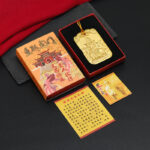 Buddha Stones Feng Shui Auspicious Star Wenchang Pen Pagoda Koi Fish Car Hanging Decoration Car Hanging Decoration BS 16