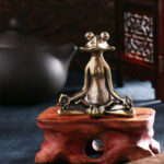 Buddha Stones Mini Small Frog Turtle Koi Fish Snail Crab Copper Wealth Home Decoration Decorations BS 1
