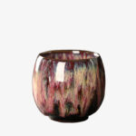 Buddha Stones Simple Multicolored Kiln Change Chinese Jianzhan Ceramic Teacup Kung Fu Tea Cup 110ml Jian Zhan Tea Cup BS 4