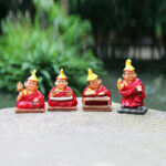 Buddha Stones Hand Painted Tibetan Lama Figures Carved Creative Home Office Car Decoration Ornament Desk Decoration BS 18