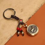 Buddha Stones 12 Chinese Zodiac Blessing Wealth Fortune Keychain Key Chain BS Goat