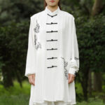 Buddha Stones Auspicious Clouds Gradient Meditation Prayer Spiritual Zen Tai Chi Qigong Practice Women's Clothing Set Clothes BS 10