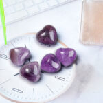 Buddha Stones Natural Amethyst Tiger's Eye Stone Love Decoration Decoration BS Amethyst*5pcs