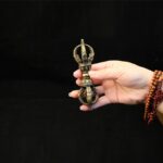 Buddha Stones Handmade Nepal Five Prong Three Prong Vajra Dorje Strength Copper Decoration Dorje BS 7