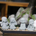 Buddha Stones Meditation Prayer Monk Buddha Statue Serenity Home Decoration Decorations BS 1