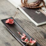Lotus Peony Rose Flower Ceramic Spiritual Incense Burner (Extra 30% Off | USE CODE: FS30) Incense Burner BS 14