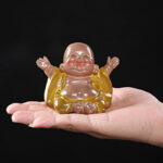 Buddha Stones Color Changing Laughing Buddha Resin Tea Pet Wealth Home Figurine Decoration Decorations BS 2