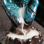 Buddha Stones Halloween Ghost Hand Skull Head Ceramic Peace Healing Incense Burner Decoration Incense Burner BS 12
