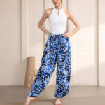 Buddha Stones Simple Design Trousers Sports Fitness Yoga Women's Yoga Pants Pants BS 10