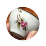 Buddha Stones Loquat Lychee Snow Scenery Landscape Grape Apple Ceramic Teacup Kung Fu Tea Cup Cup BS 5