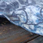 Buddha Stones Retro Blue White Flowers Frog-Button Design Long Sleeve Ramie Linen Jacket Shirt 12