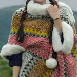 Buddha Stones Tibetan Multicolored Striped Shawl Winter Cozy Travel Scarf Wrap Tibetan Shawl BS 54