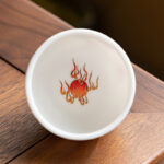Buddha Stones Dragon Phoenix Auspicious Clouds Ceramic Teacup Kung Fu Tea Cup With Gift Box Cup BS 5