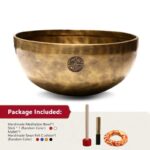 Lunar Rainbow Full Moon Singing Bowl Handcrafted for Healing and Meditation Positive Energy Sound Bowl Set Singing Bowl buddhastoneshop 7.87IN (20CM)