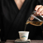 Buddha Stones Lotus Flower Leaf Mountain Pavilion Elk Peony Ceramic Teacup Kung Fu Tea Cup Cup BS 7
