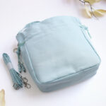 Buddha Stones Embroidered Flowers Wisteria Lily Cotton Linen Tote Crossbody Bag Shoulder Bag Handbag Crossbody Bag BS 14