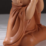 Buddha Stones Small Mini Meditation Praying Monk Serenity Resin Home Decoration Decorations BS 8