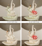 Buddha StonesTibetan Lotus Blessing Incense Burner Decoration Decoration BS 20