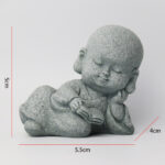 Buddha Stones Meditation Prayer Monk Buddha Statue Serenity Home Decoration Decorations BS 4