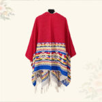 Buddha Stones Tibetan Shawl Colorful Geometry Winter Cozy Travel Scarf Wrap Tibetan Shawl BS 24