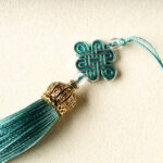 Buddha Stones Natural Green Sandalwood Lotus Flower Leaf Engraved Soothing Comb Comb BS 4