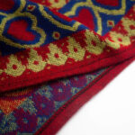 Buddha Stones Tibetan Shawl Red Love Heart Tassel Hooded Cloak Winter Cozy Travel Scarf Wrap Tibetan Shawl BS 21